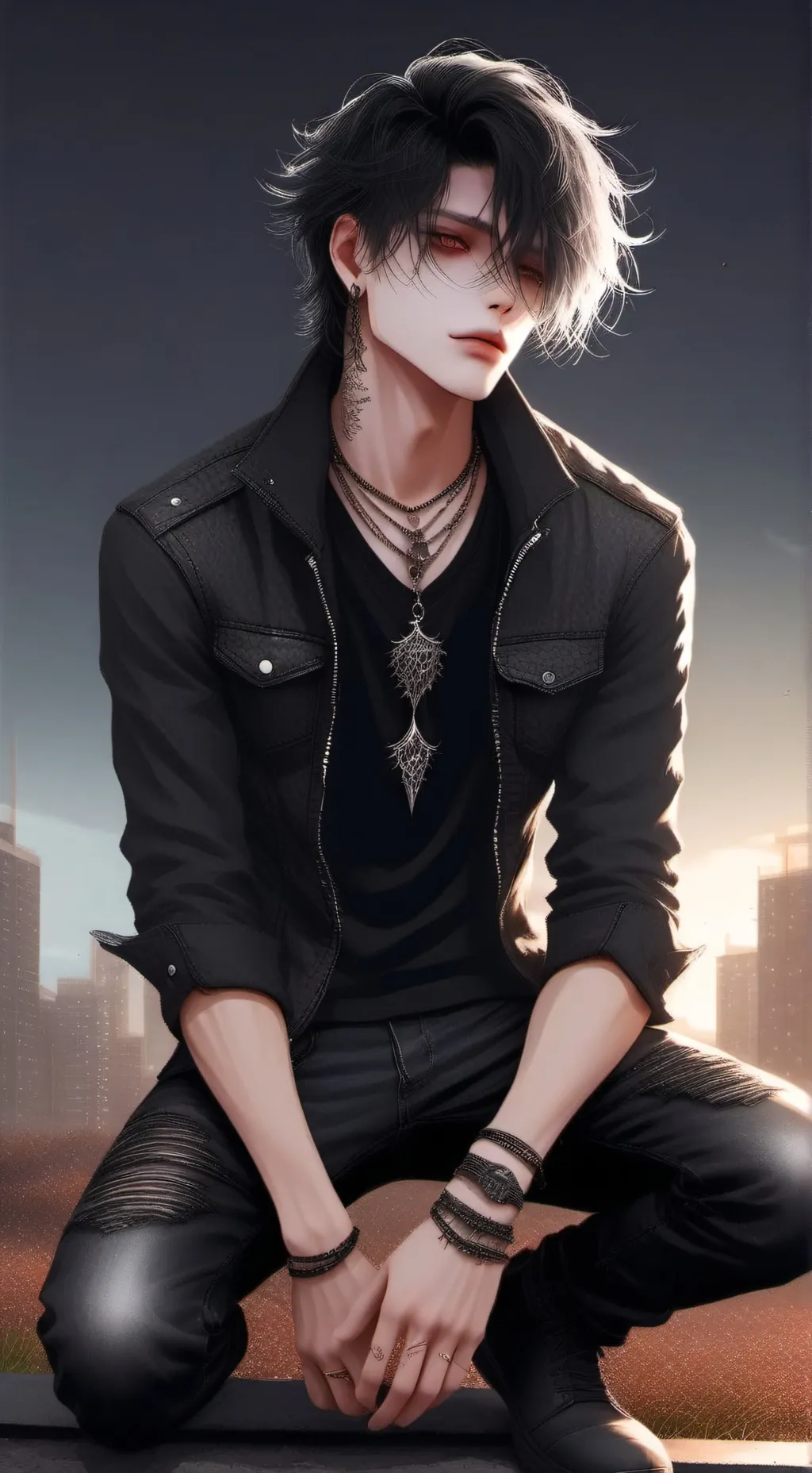 ai character: 𓆉🅩🅐🅒🅗𓆉 background