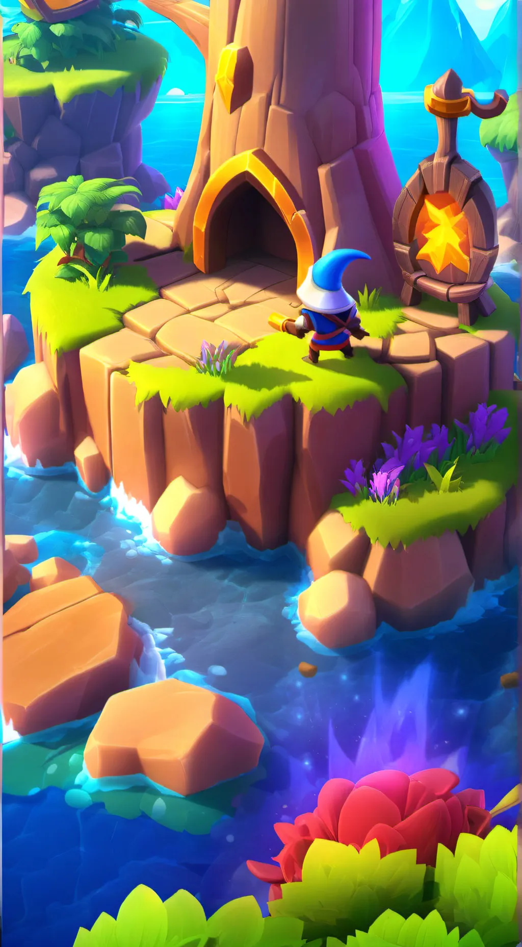 ai character: BFDI background