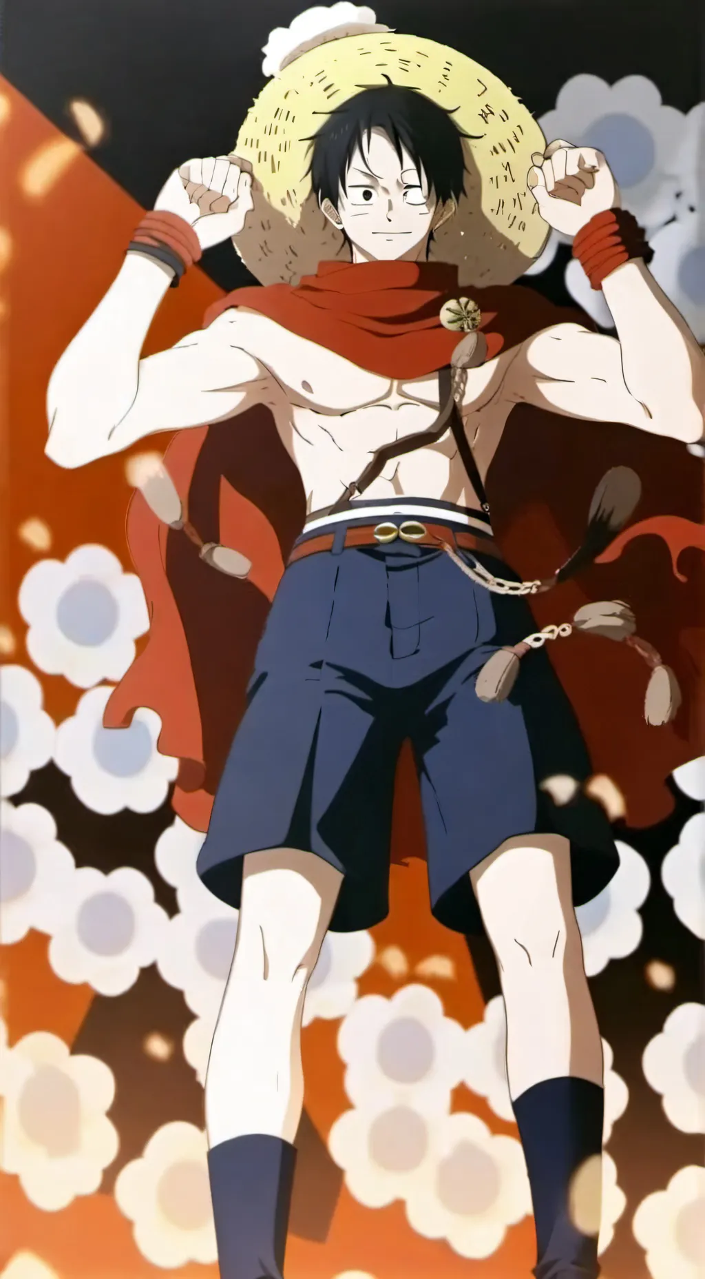 ai character: Monkey D. luffy background