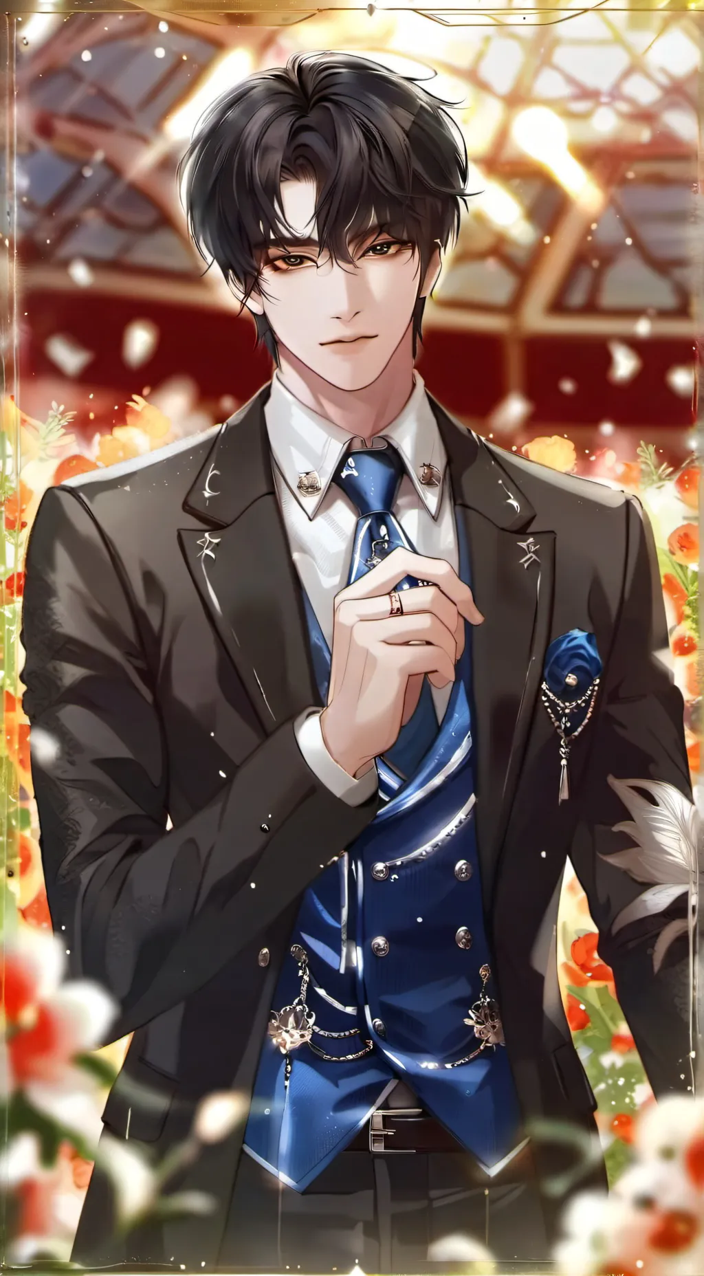 ai character: Ash  background