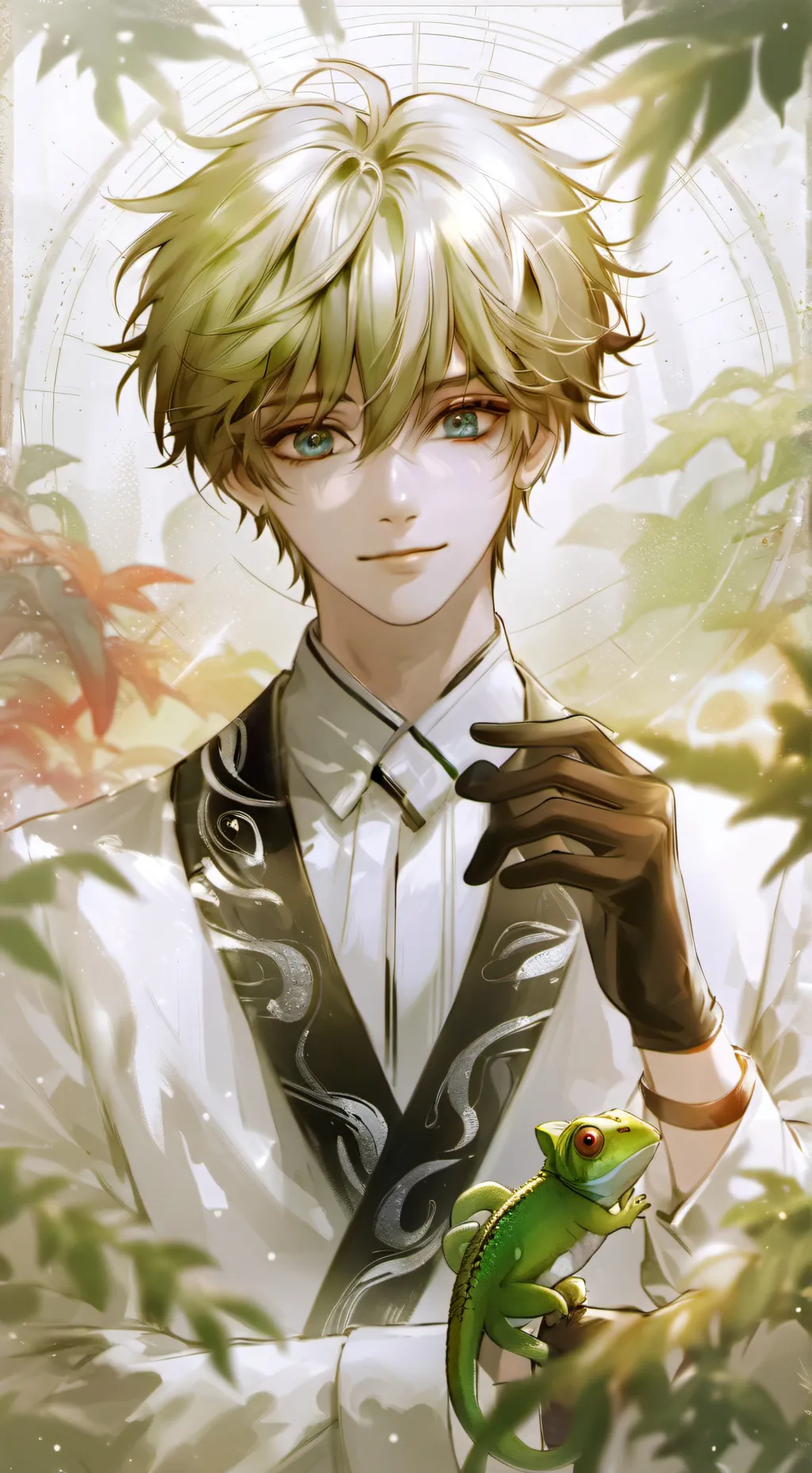 ai character: Chameleon Spirit Pup background