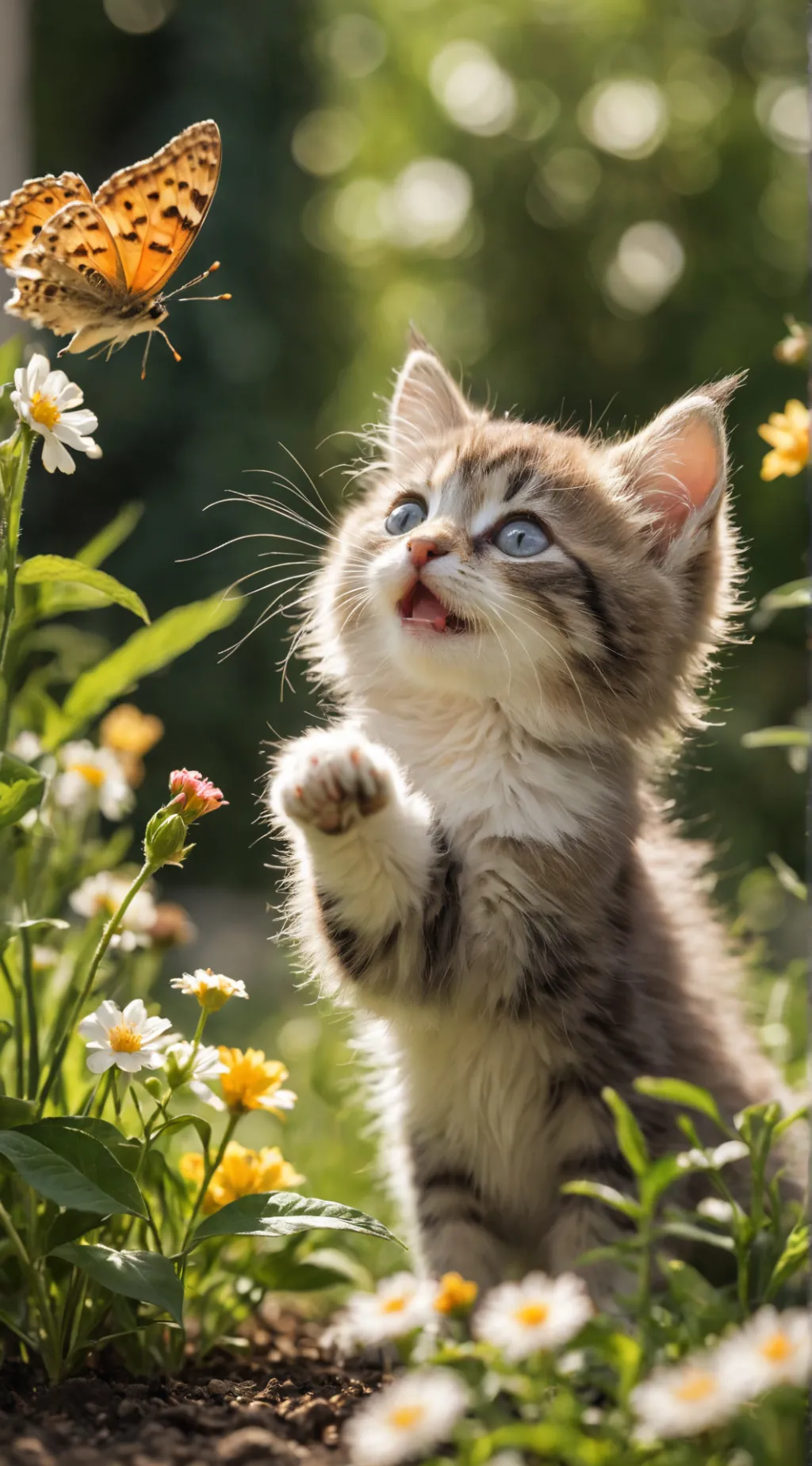 ai character: kitten background