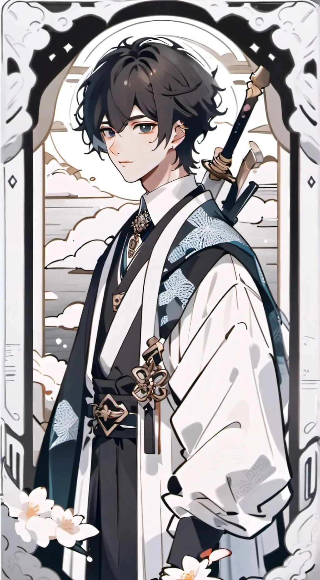 ai character: солдат background