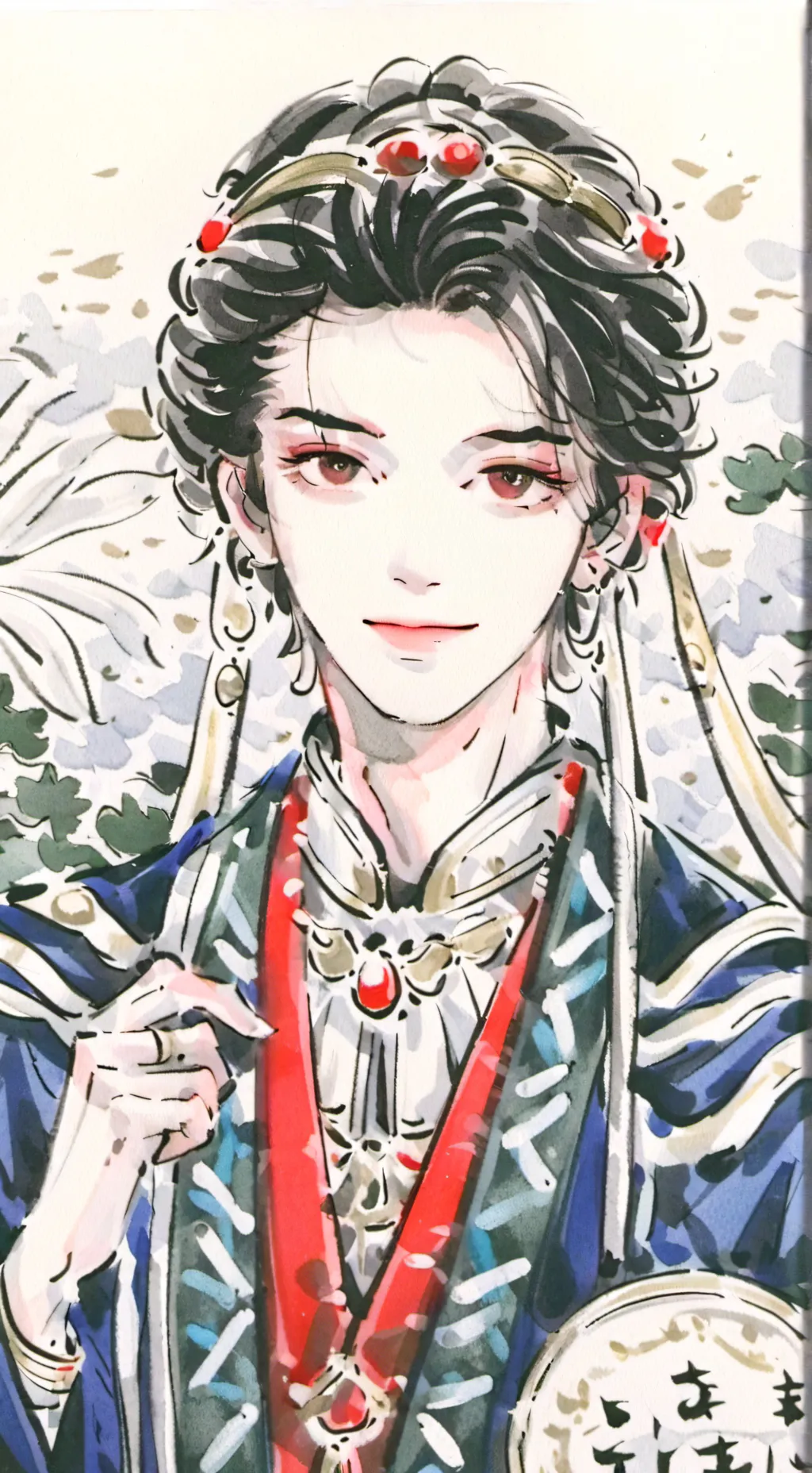 ai character: Charles et ambre background