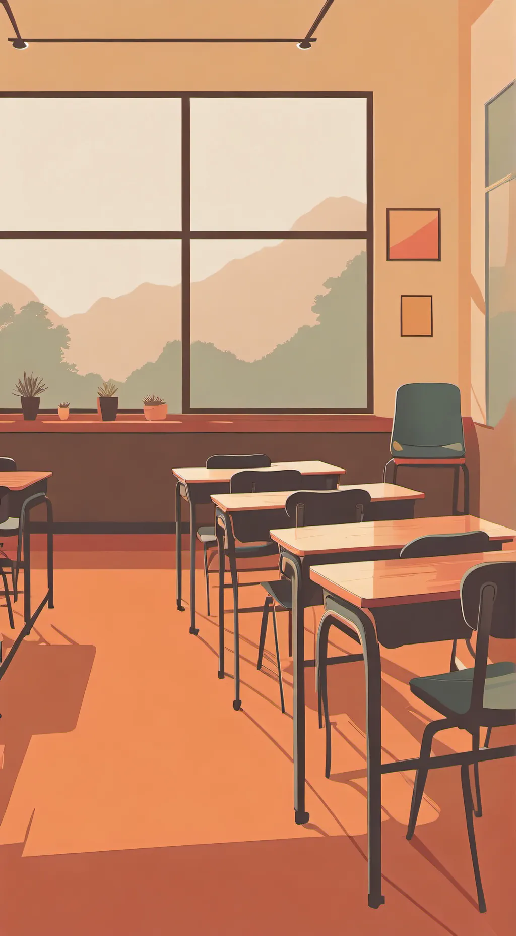 ai character: Classroom again😞 background