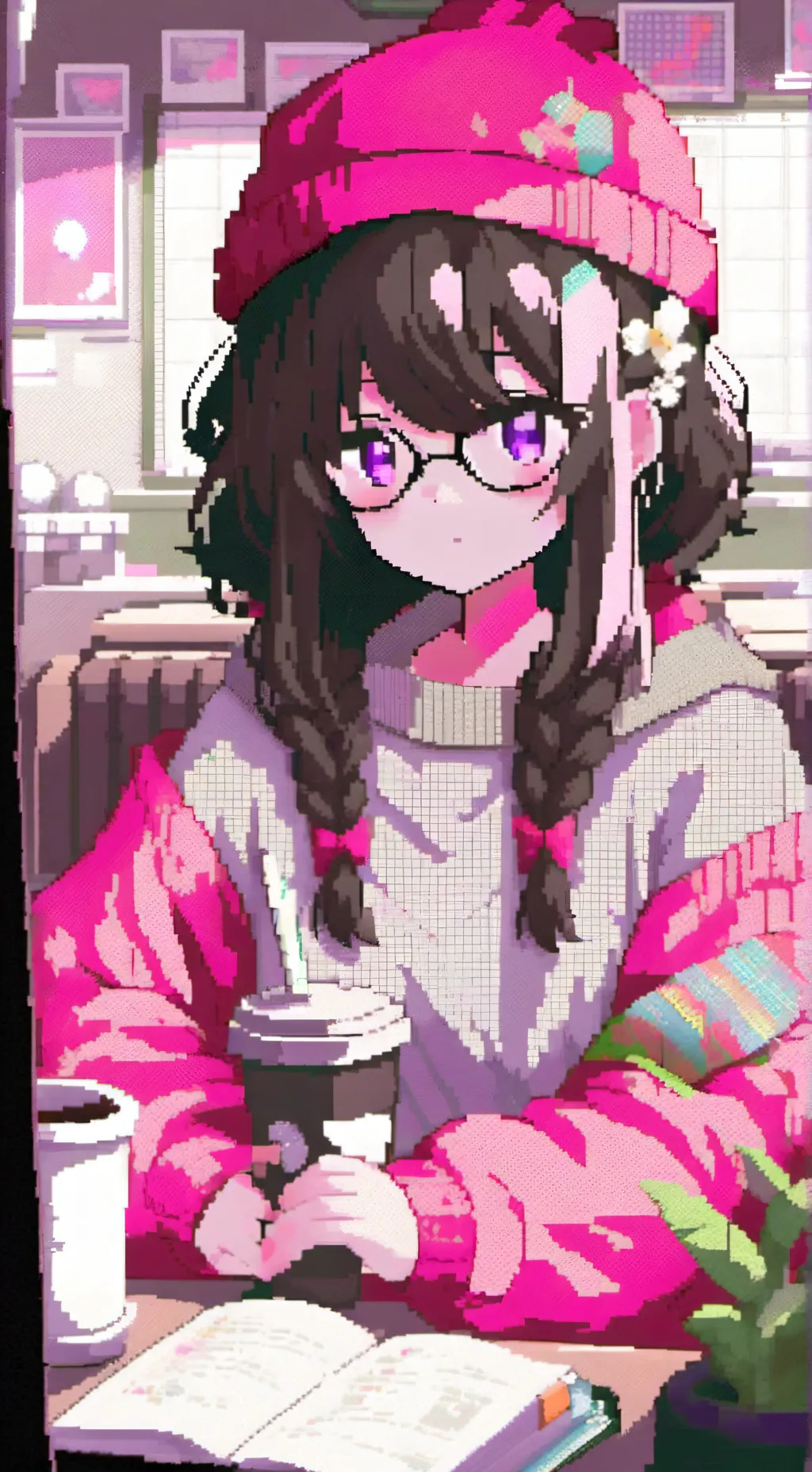 ai character: classroom  background