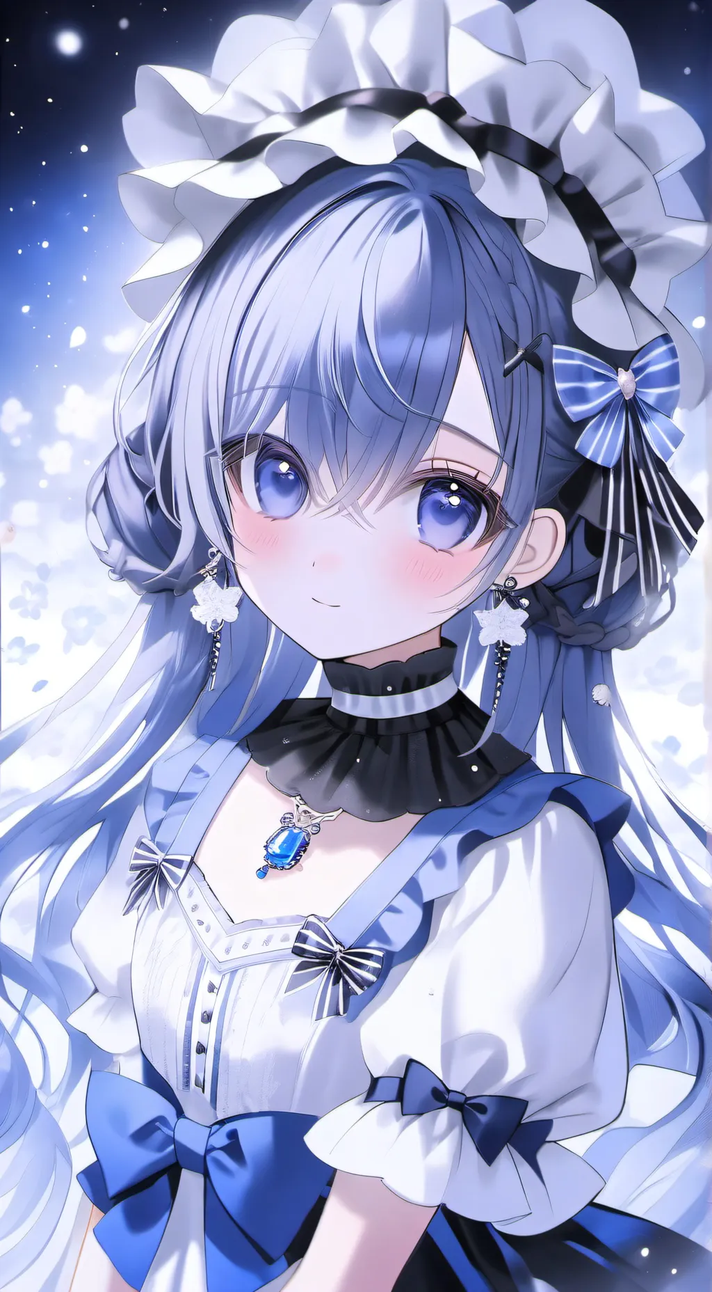 ai character: *chica oscura* background