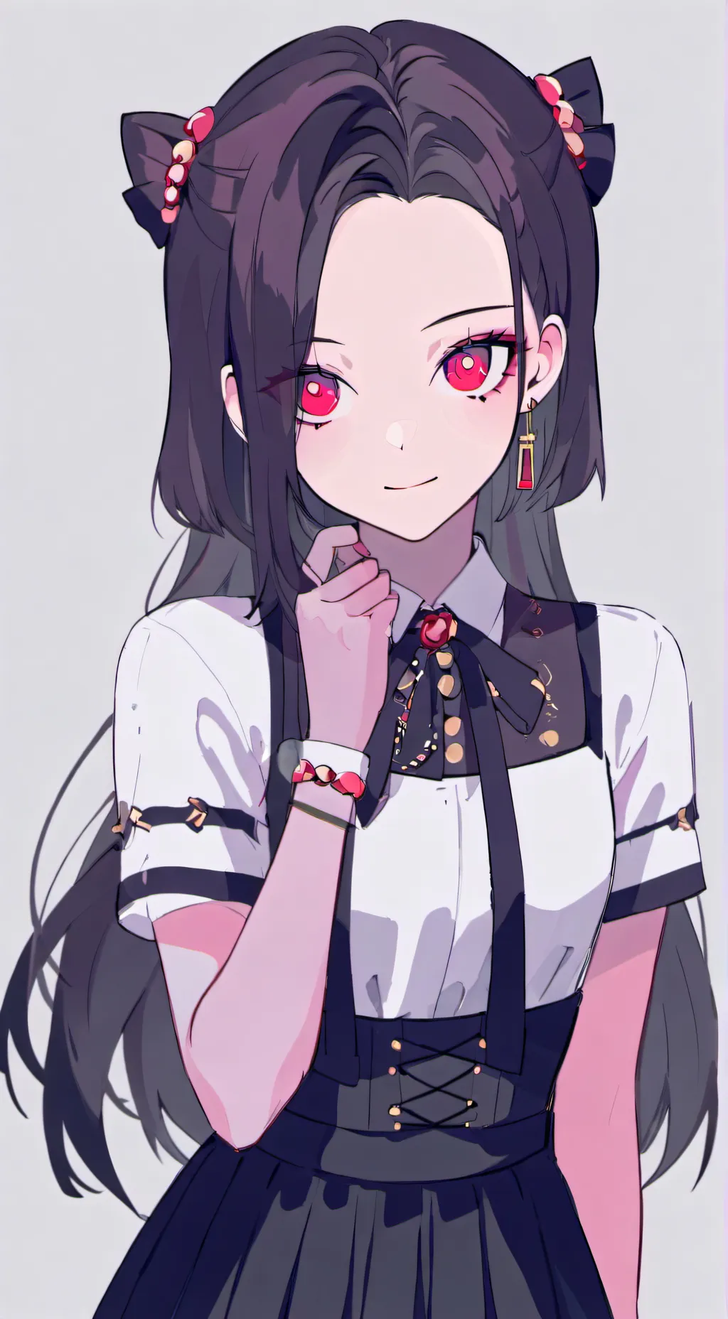 ai character: Cat pink background