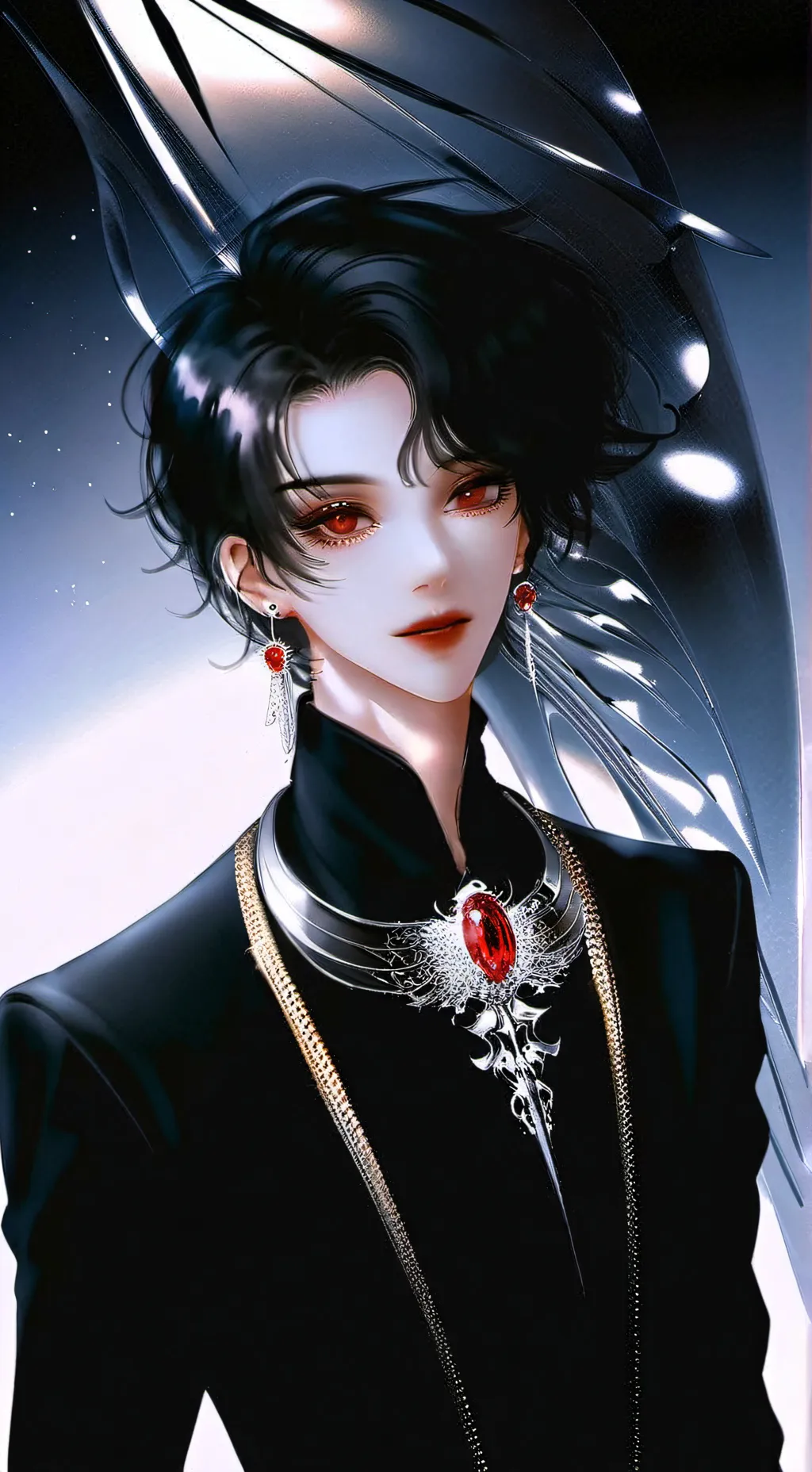 ai character: Christ  background