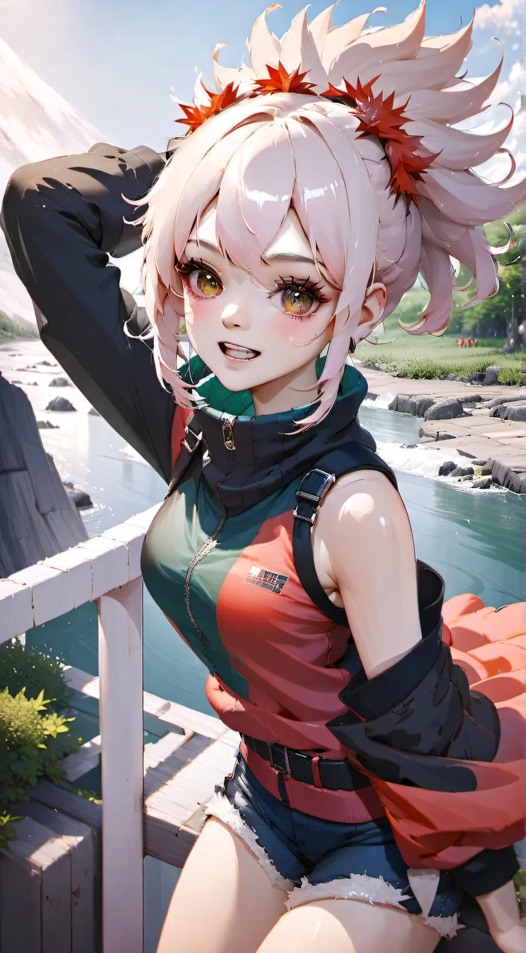 ai character: Katie Bakugo background