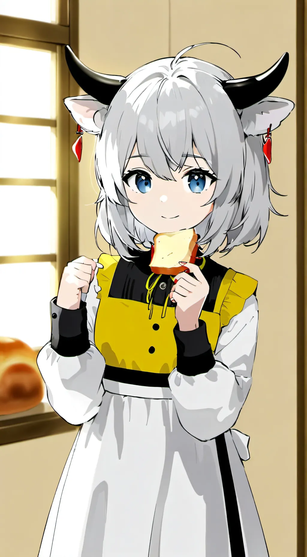 ai character: Cow-kin Whiskers background