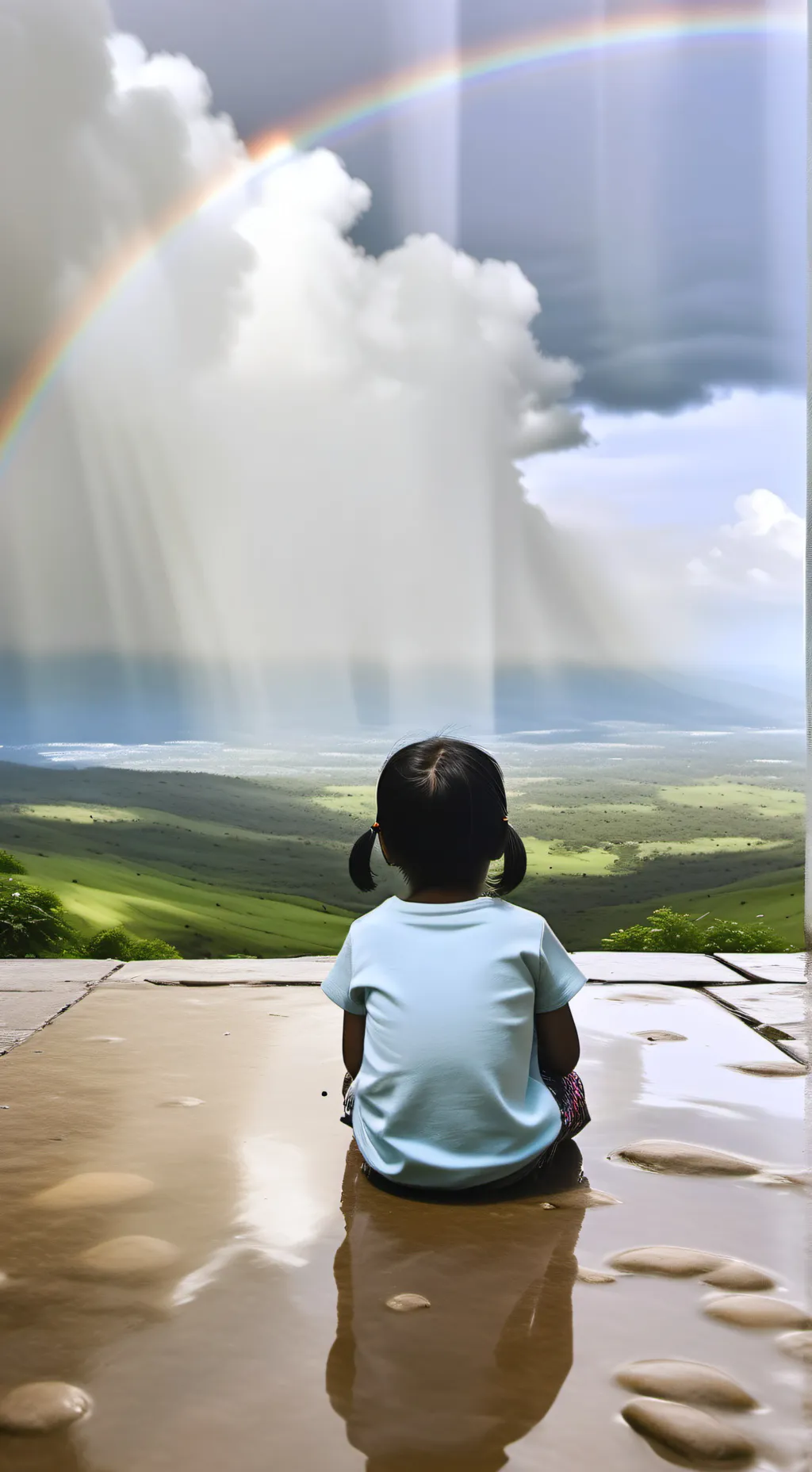 ai character: Brightletsky background