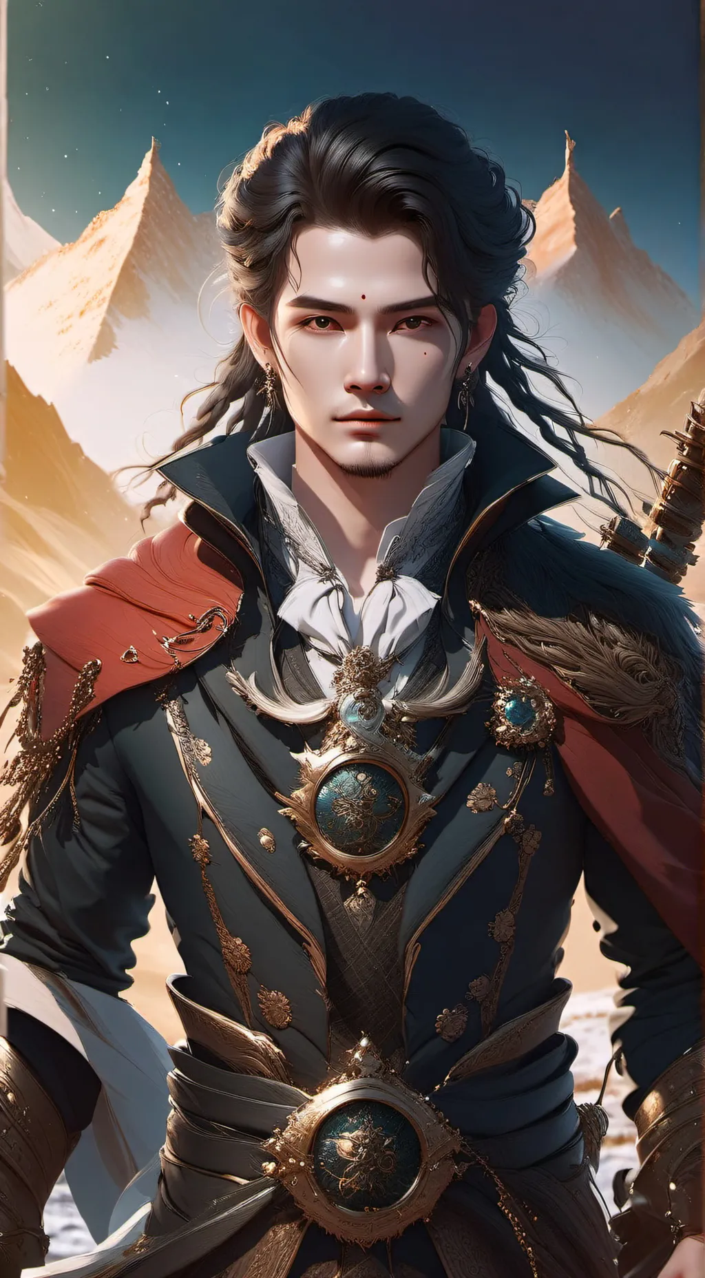 ai character: ден background