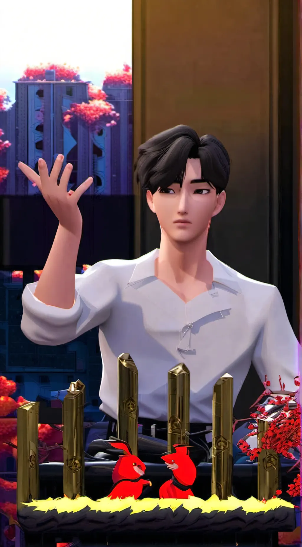 ai character: jinu❤️ background