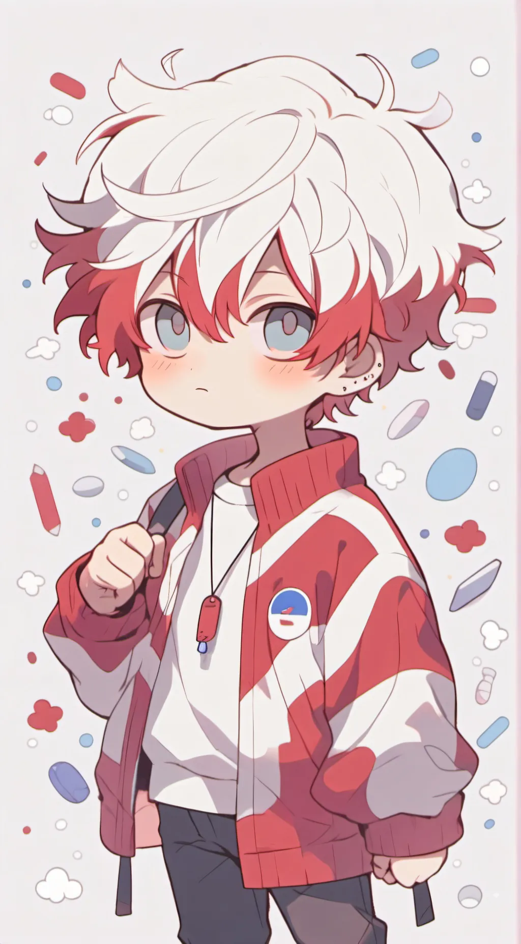 ai character: MH@ double shoto🧊🔥 background