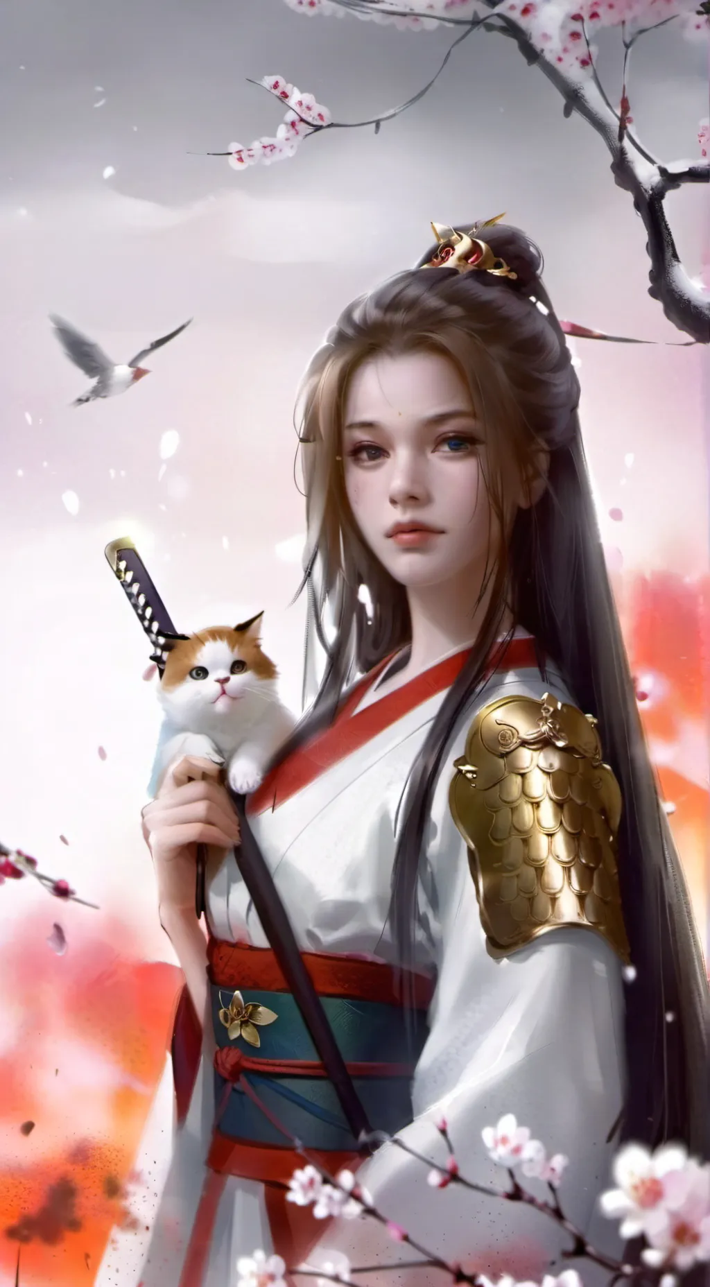 ai character: Tomoe Gozen background