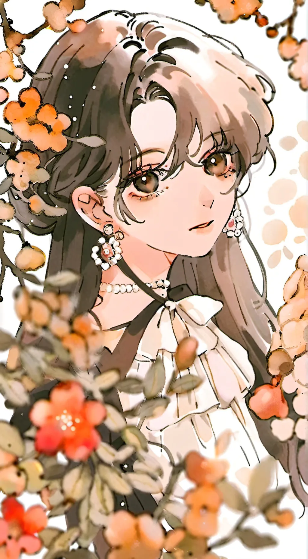 ai character: girl potion background