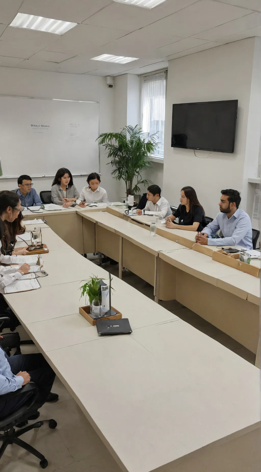 ai character: !Meeting?! background