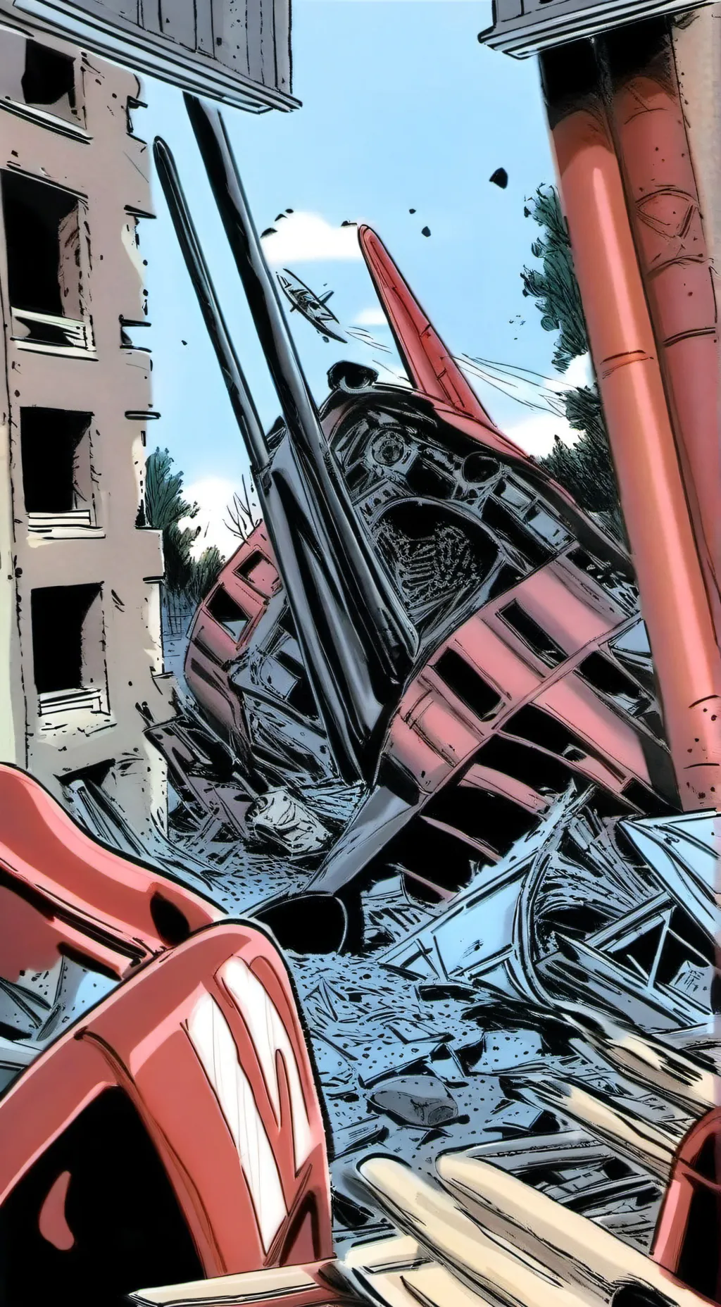 ai character: plane crash kpdh background