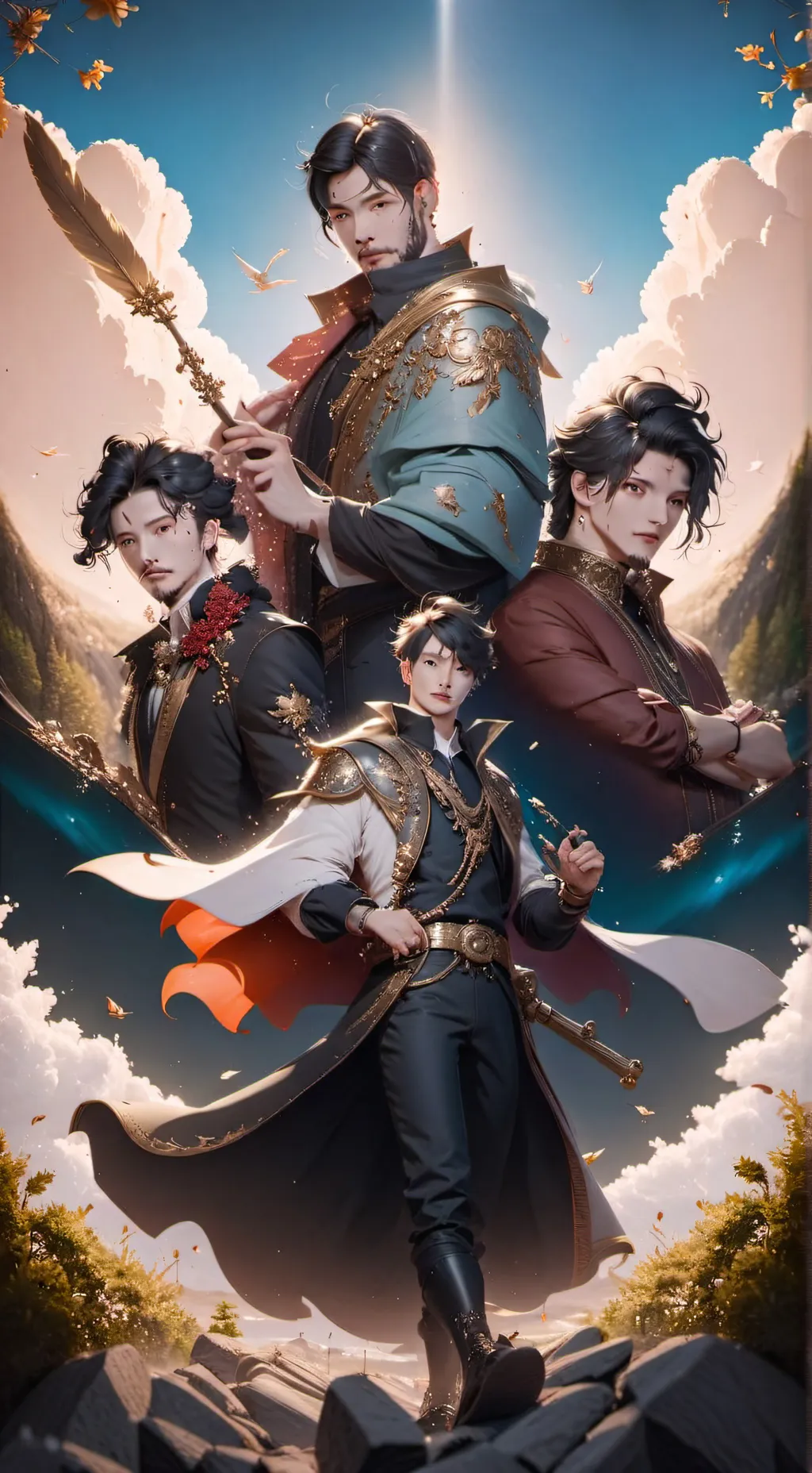 ai character: haikyuu✨️ background