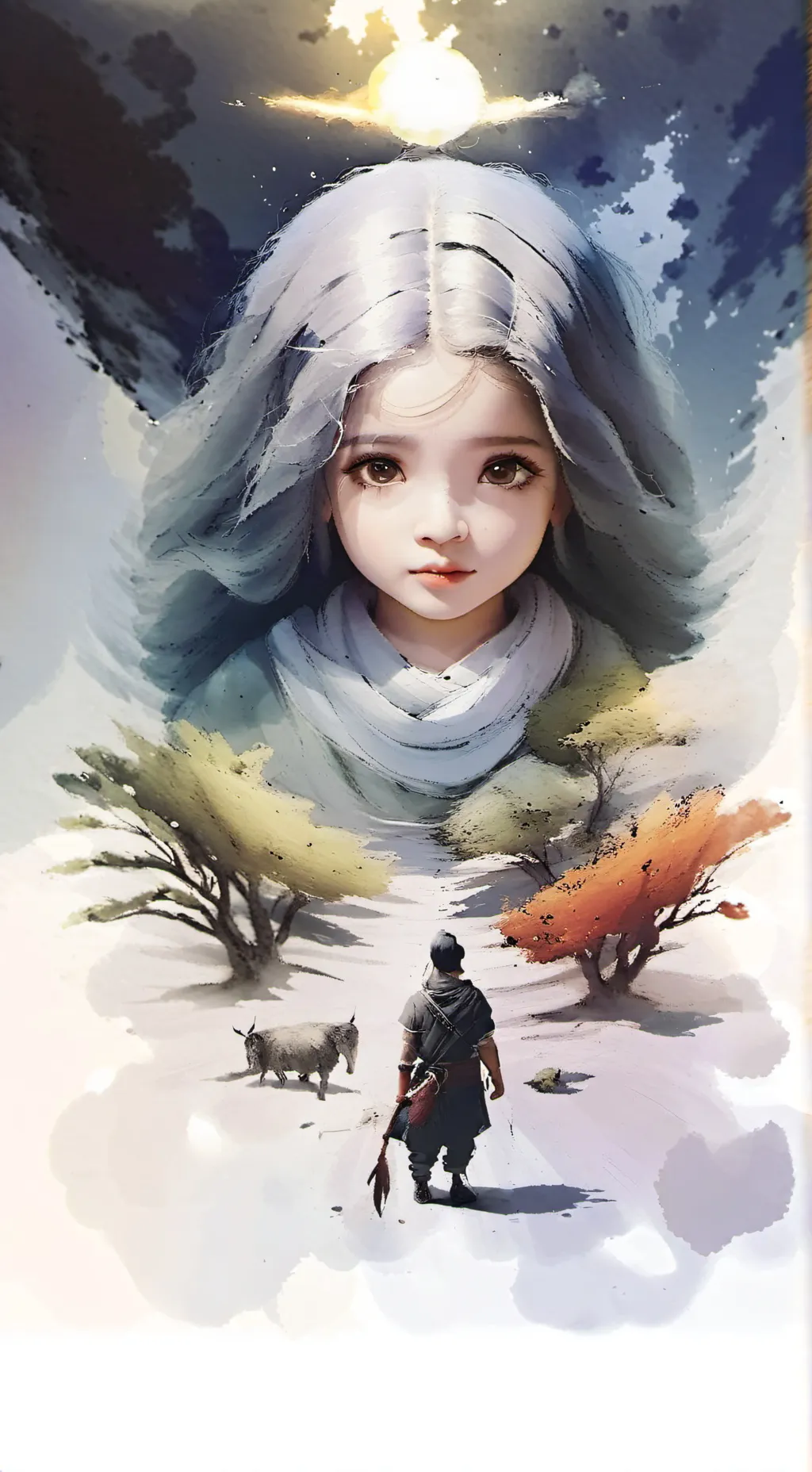 ai character: baby saja background