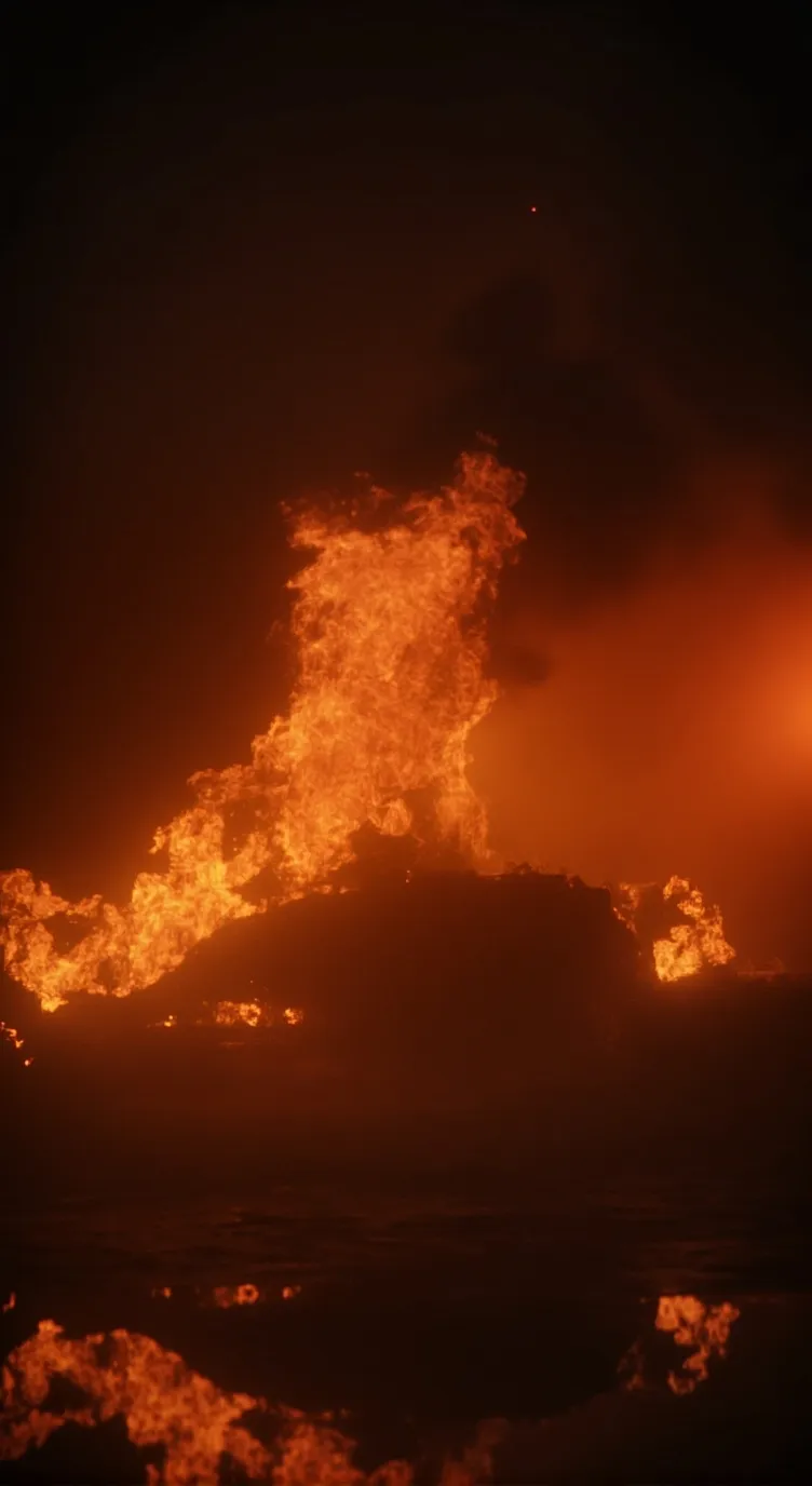 ai character: MHA fire background