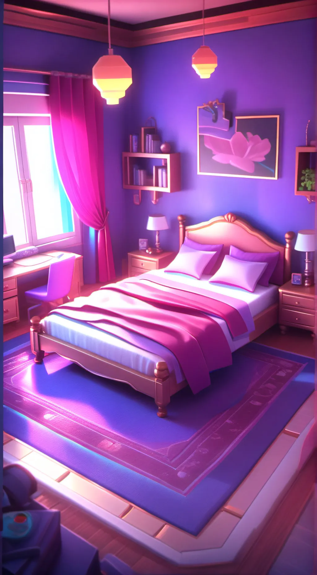 ai character: sleepover 🎀 background