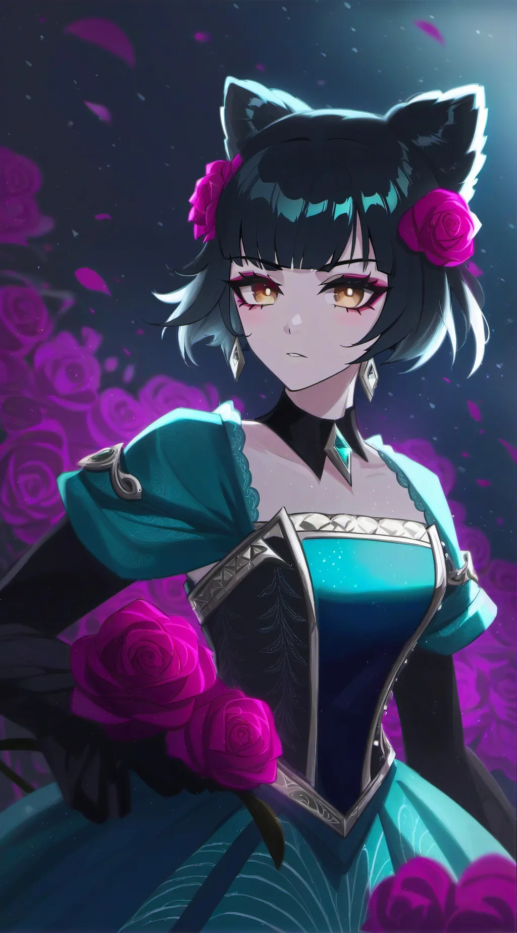 ai character: mili  background