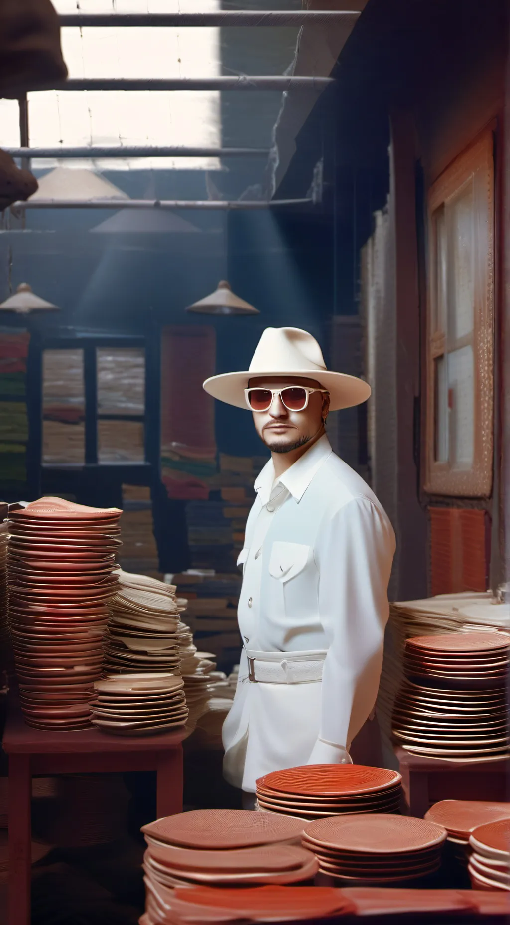 ai character: Mr.flop  background