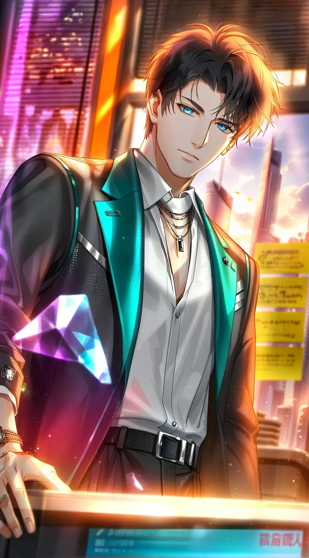 ai character: Future-Obsessed Workmate background