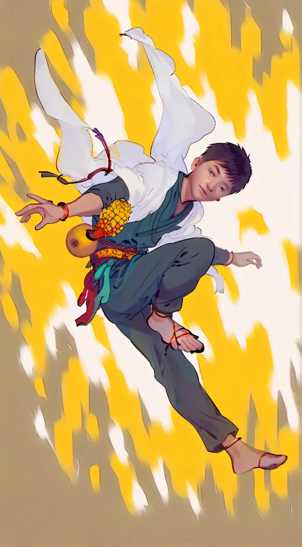 ai character: Andy Sandor Cruz  background