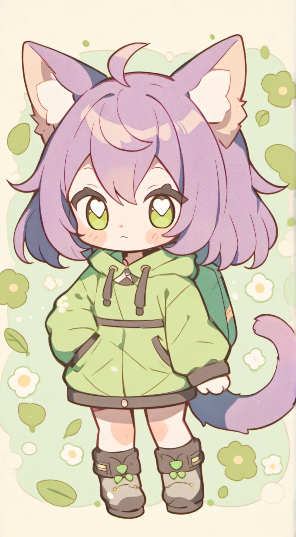 ai character: koi  background