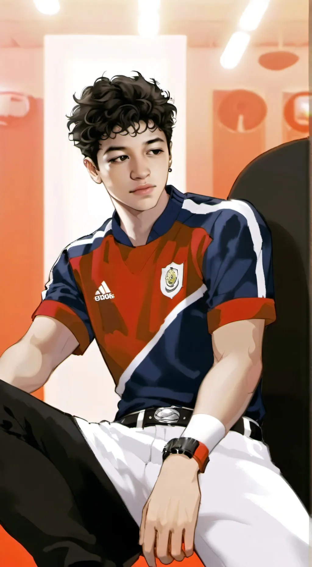 ai character: Sebastián  background