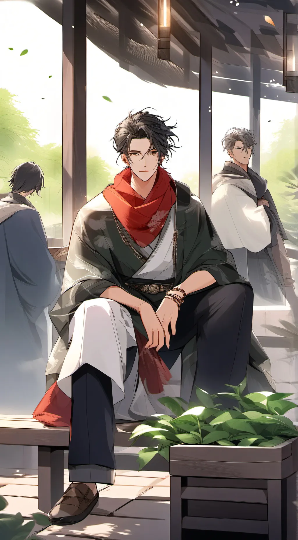 ai character: 🍃🐼KAY🐼🍃 background