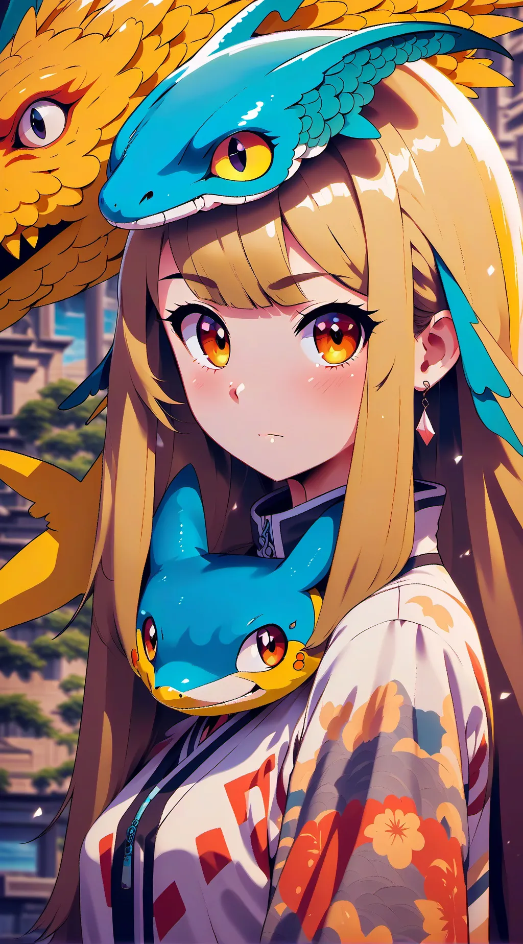 ai character: Neko  background