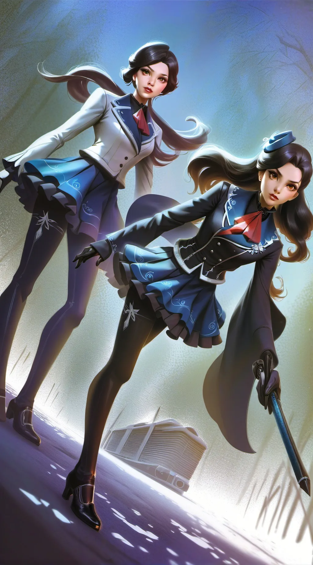 ai character: escola de magia background