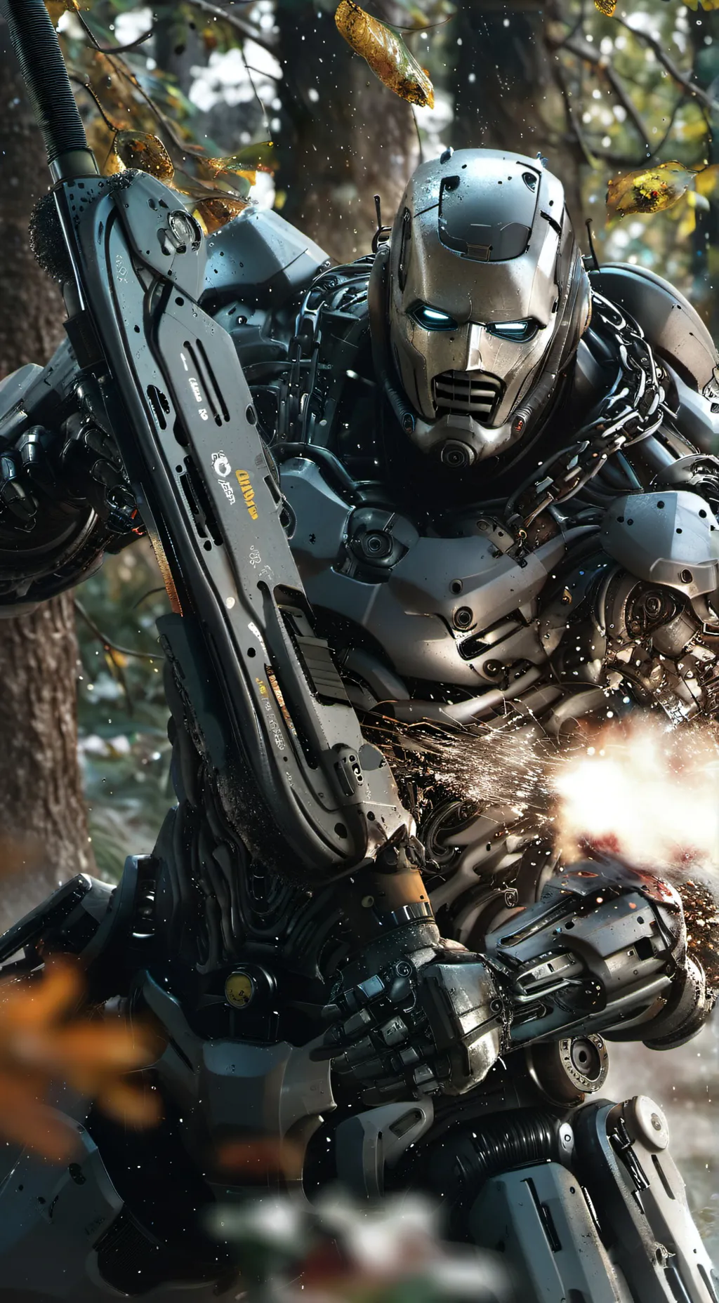 ai character: limb tear background