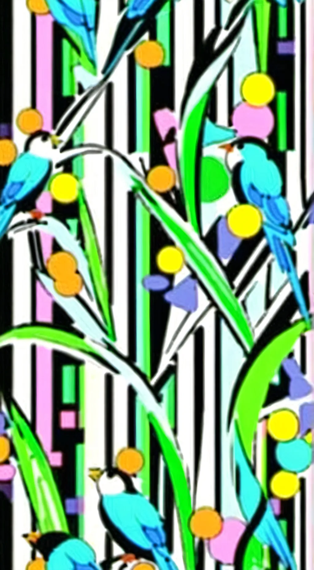 ai character: flowy background