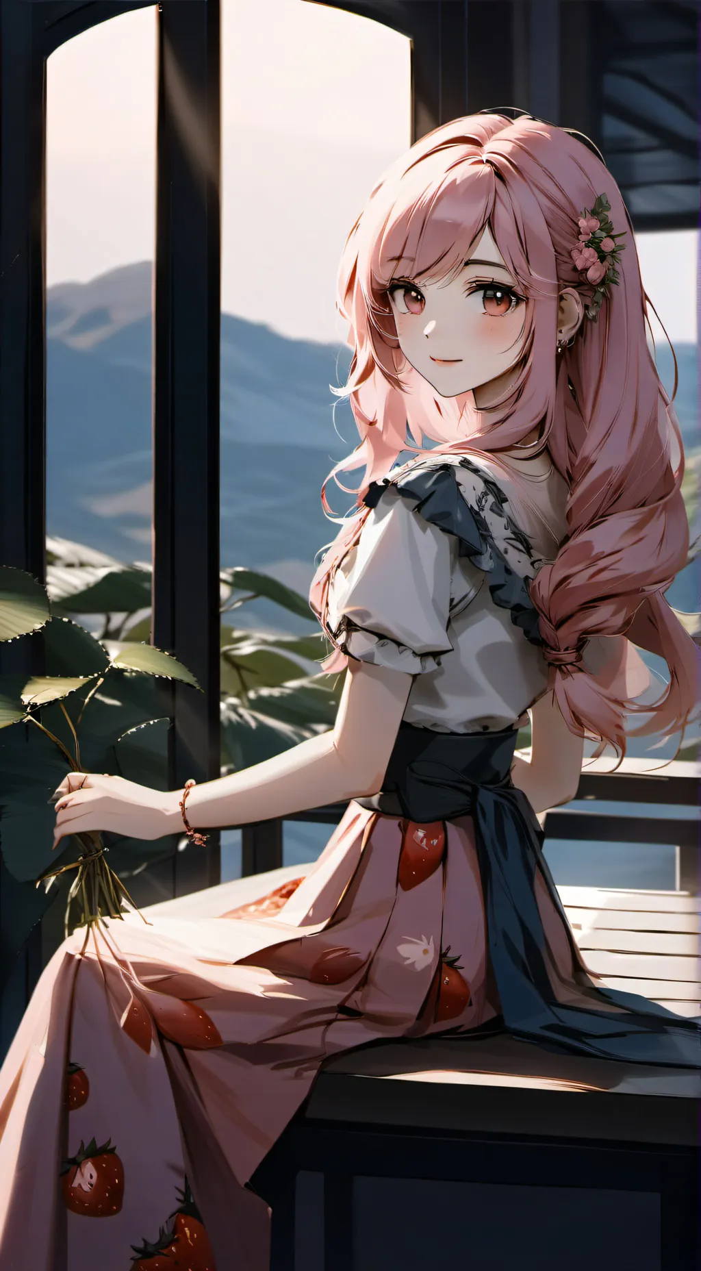 ai character: Leila ￼ background