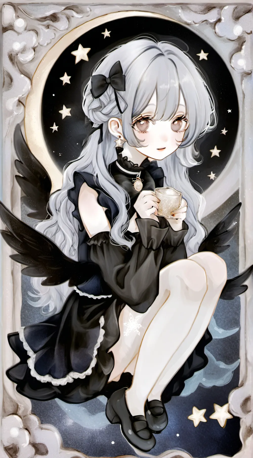 ai character: 🧷✨🌙Moon🌙✨🧷 background