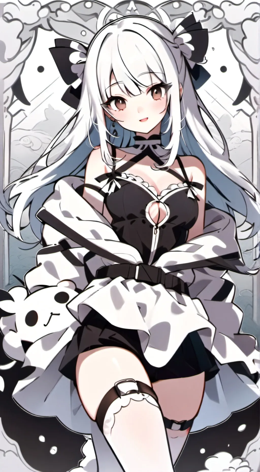 ai character: Ashley  background