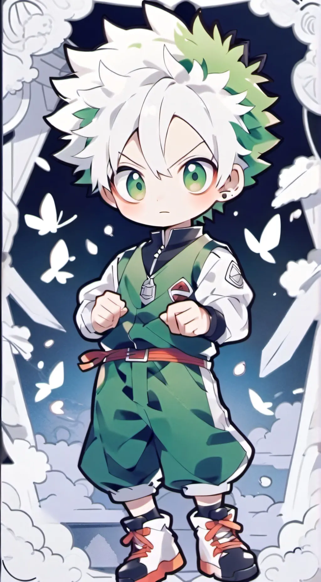 ai character: baby Deku background