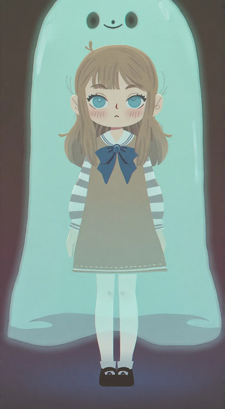 ai character: M3GAN sister! background