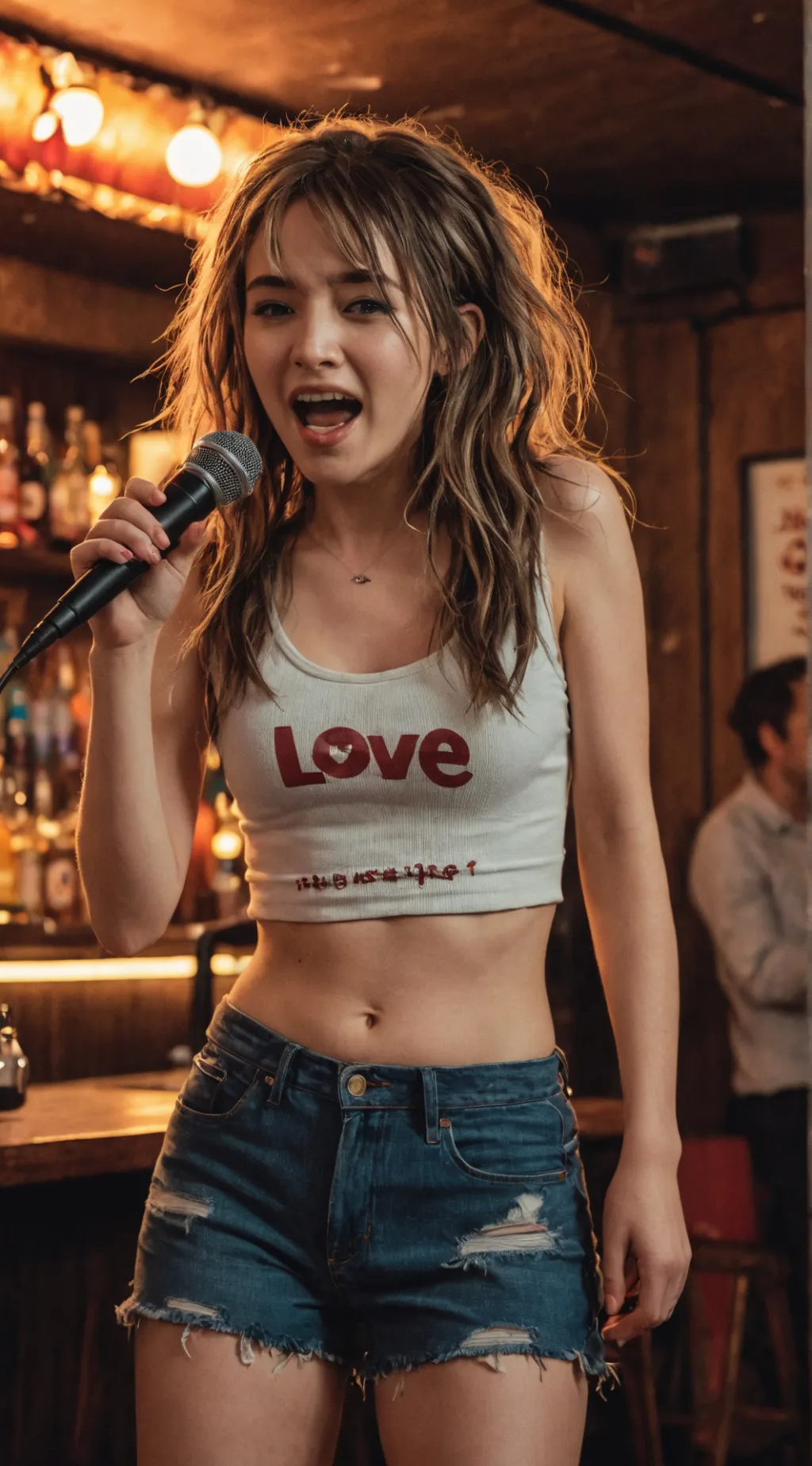 ai character: Stacy Graves  background