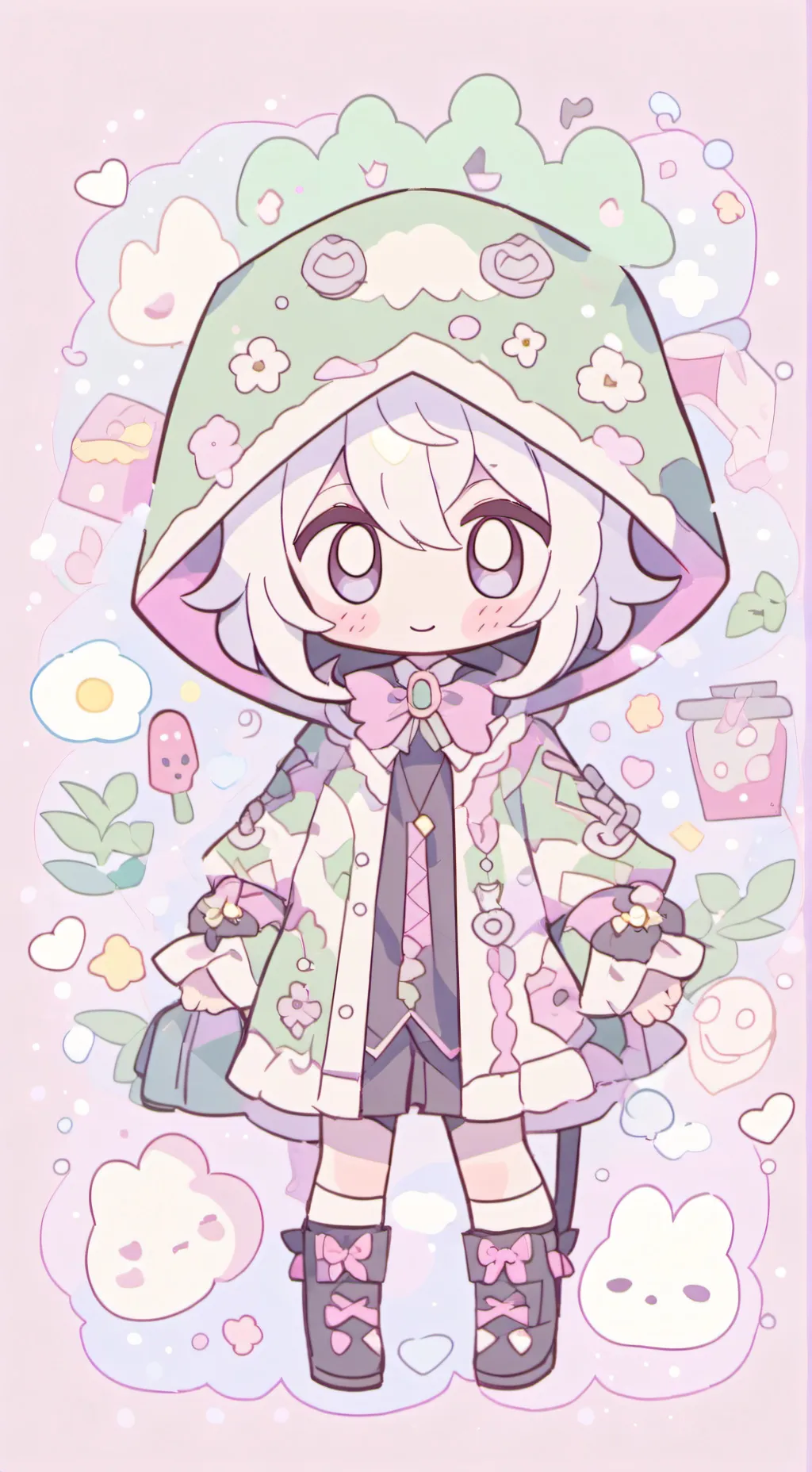 ai character: Mha×Scream background