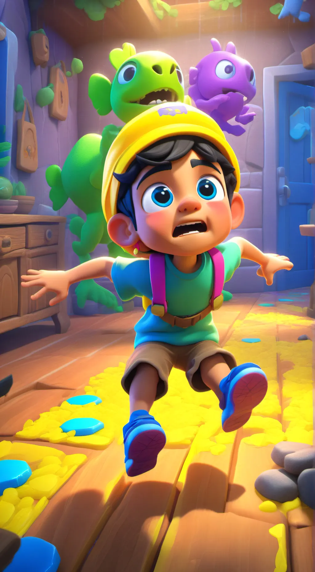 ai character: kale background