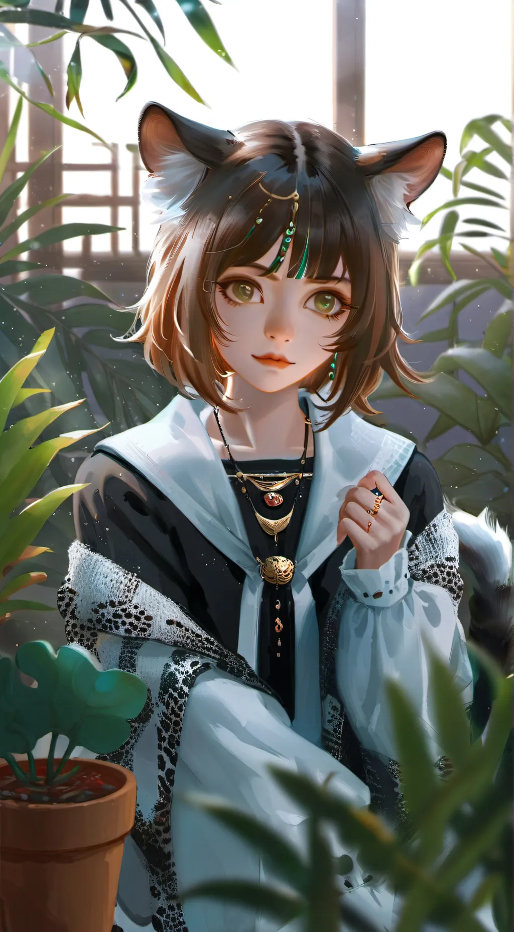 ai character: Leopard Furby background