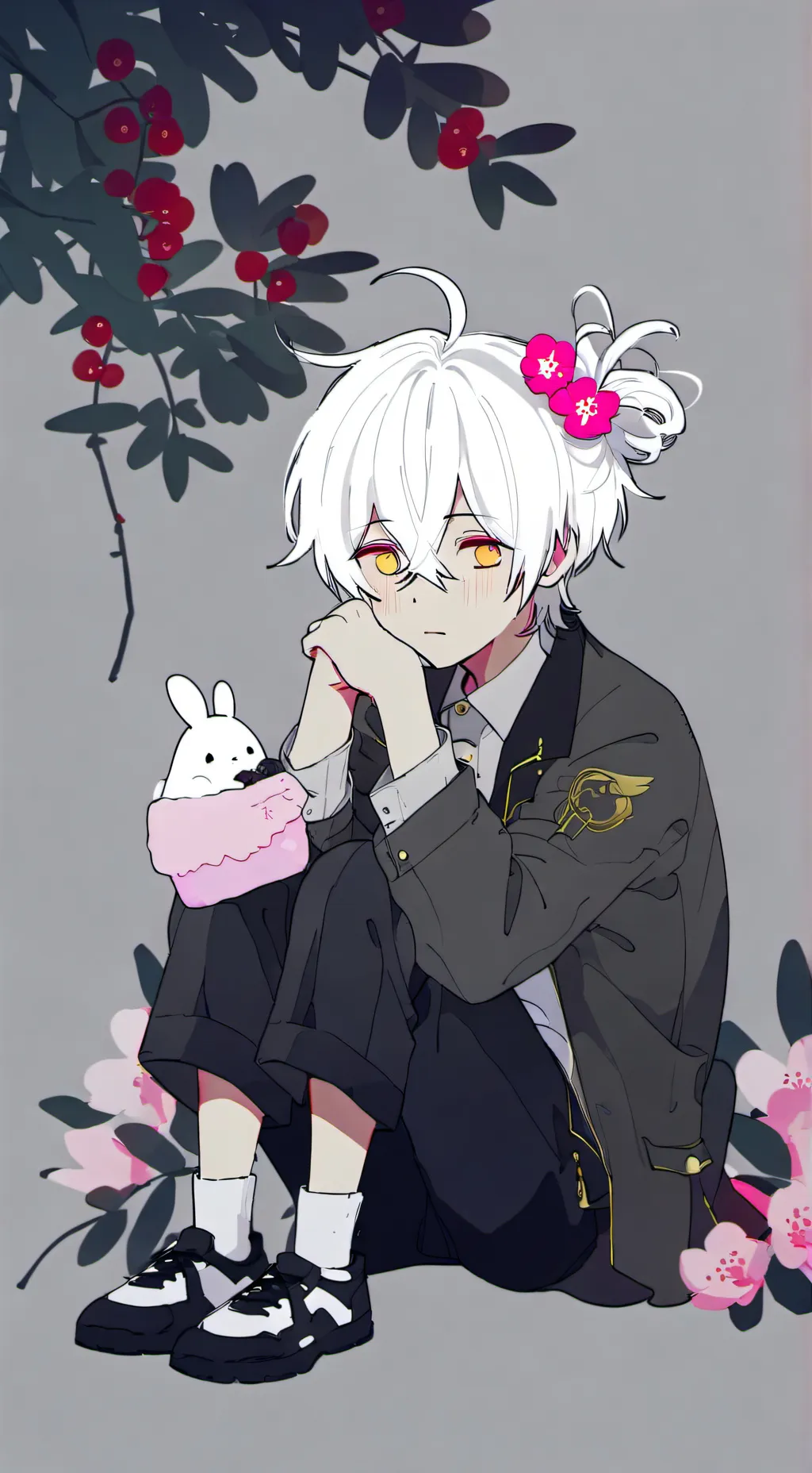 ai character: ash background