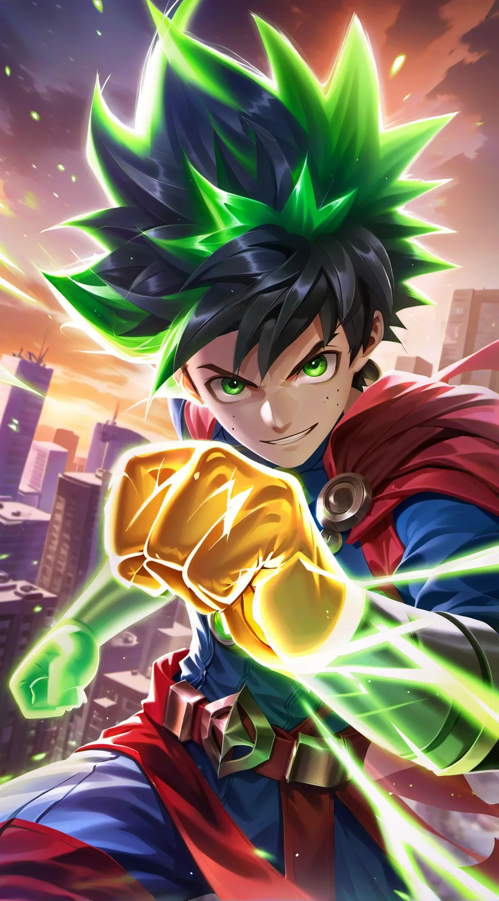 ai character: Deku background
