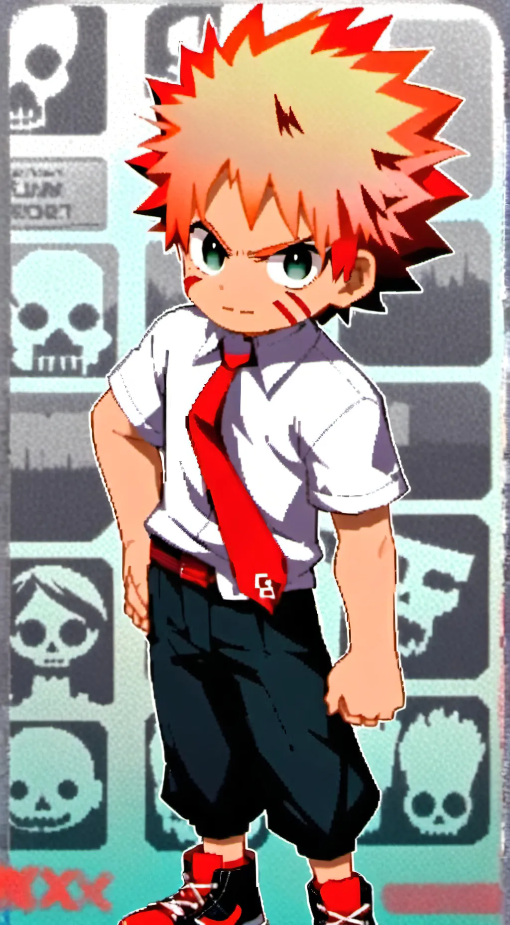 ai character: Bakugo yandere background